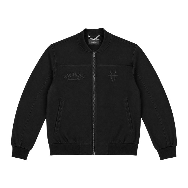 goat varsit black front